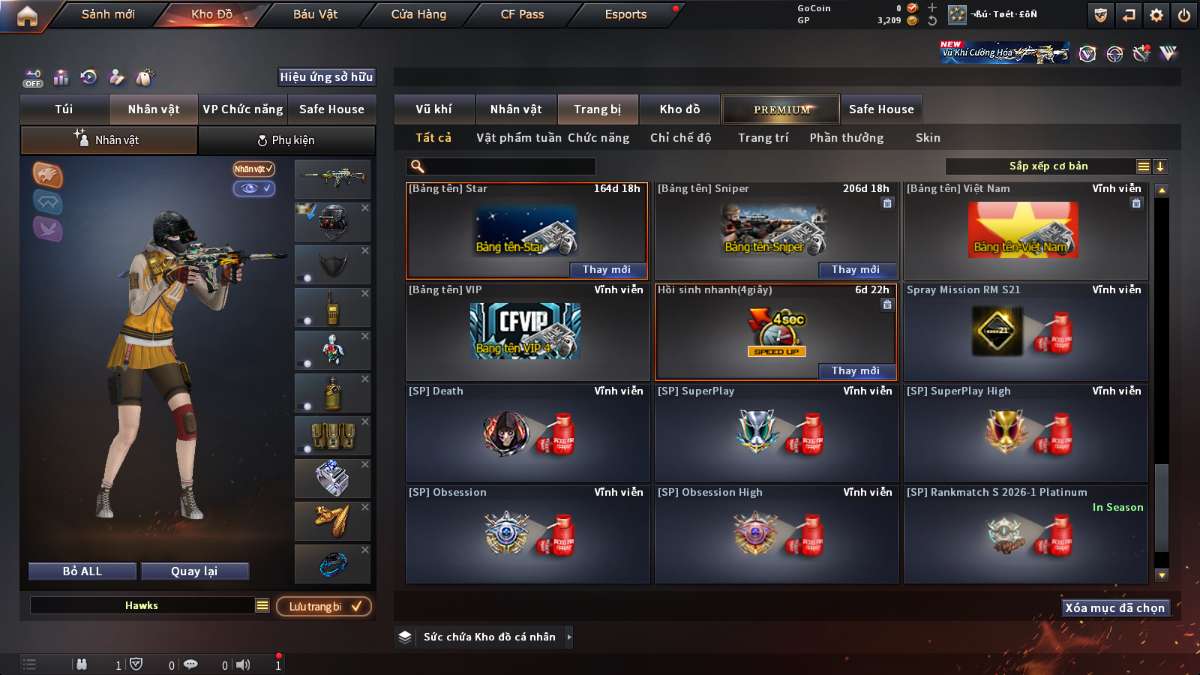 shop acc cf uy tin gia re